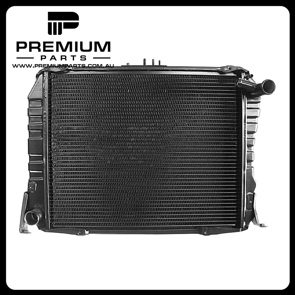 Radiator 35 / 35 mm Brass Copper 490 x 410 x 32 mm Manual 2.4 L 2RZ Aftermarket Suits Toyota Hiace RZH / LH10# 1989 to 2005