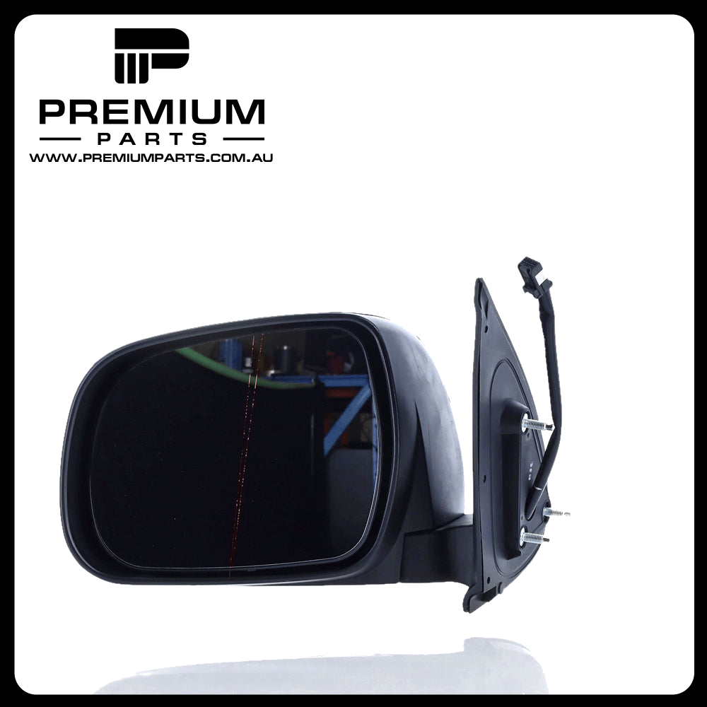 Black Door Mirror Electric Adjust Left Side suits Toyota Hilux 15/16/25/26 Series SR & SR5 2010 to 2015