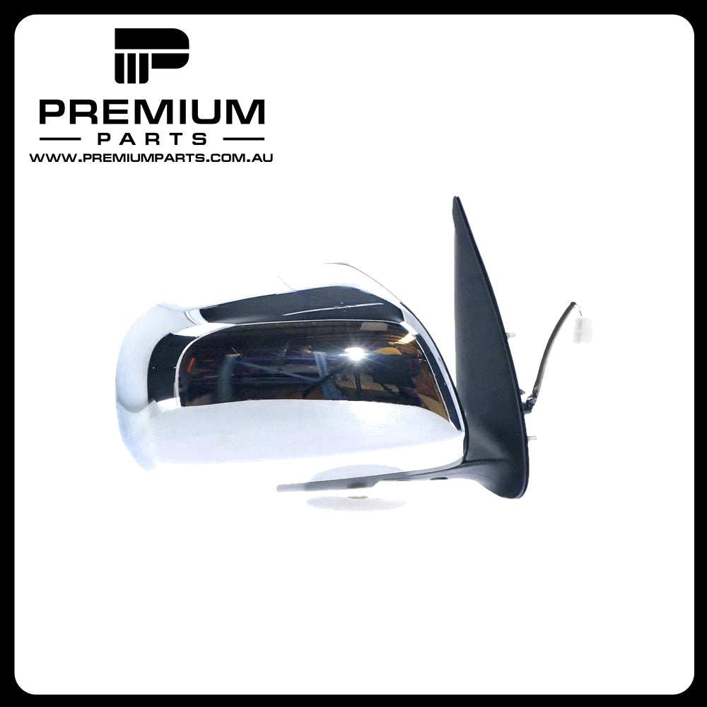 Chrome Door Mirror Electric Adjust Right Side Genuine suits Toyota Hilux 15/25/26 Series Dual Cab 4WD SR5 2010 to 2011
