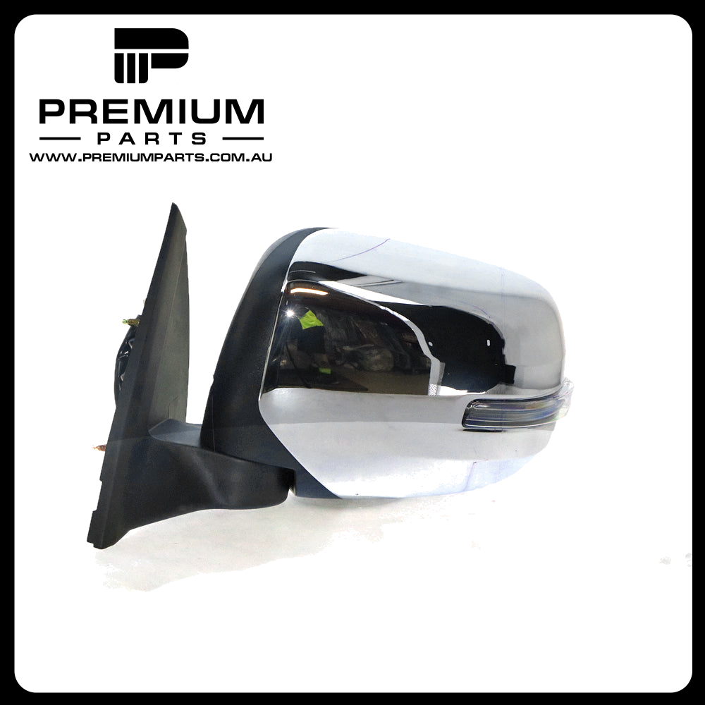 Chrome Door Mirror Left Side suits Mitsubishi Challenger PC & Triton MN 8/2009 to 12/2015
