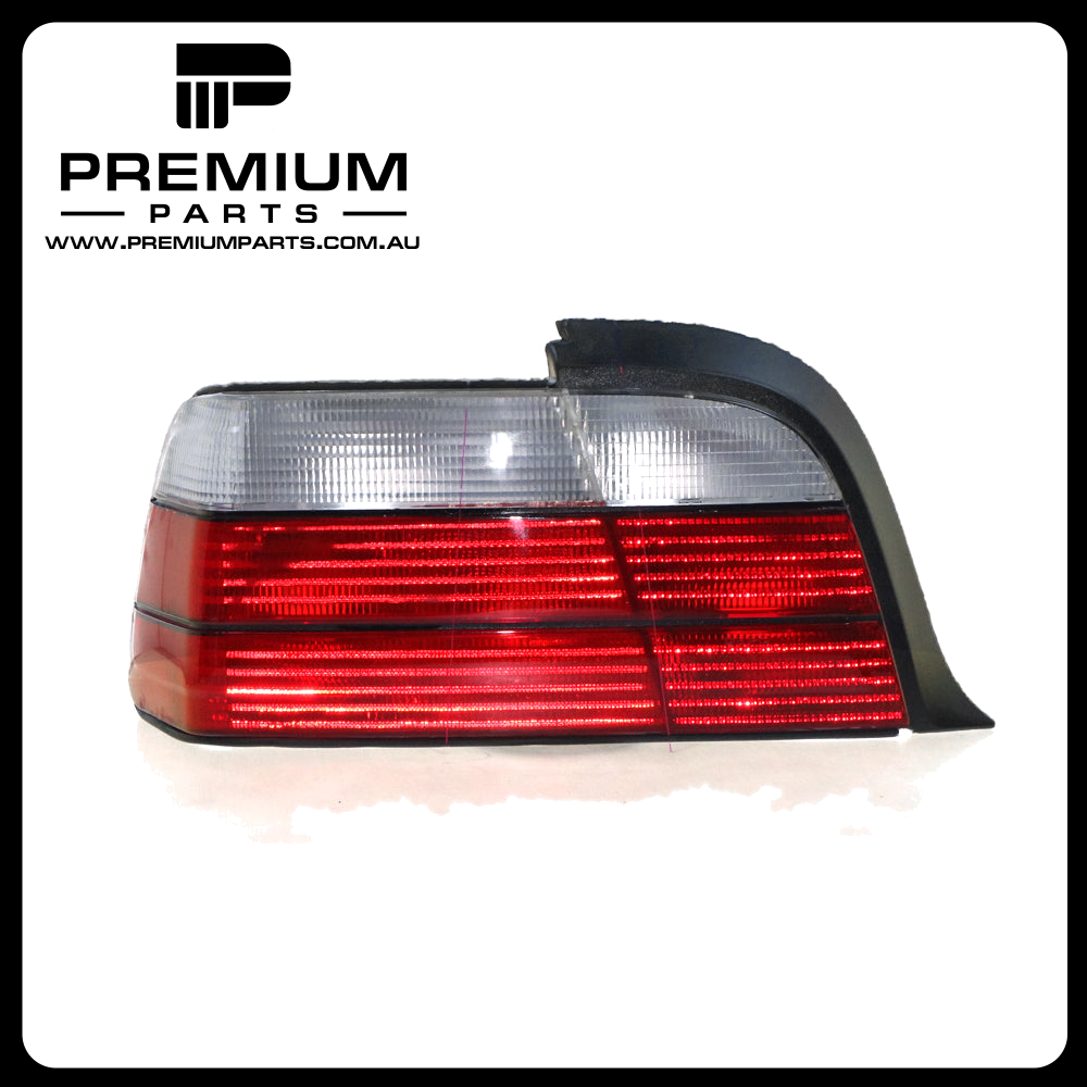 Black Red/Clear Tail Lamp Left Side Suits BMW 3 Series E36 Coupe 1997 to 2000