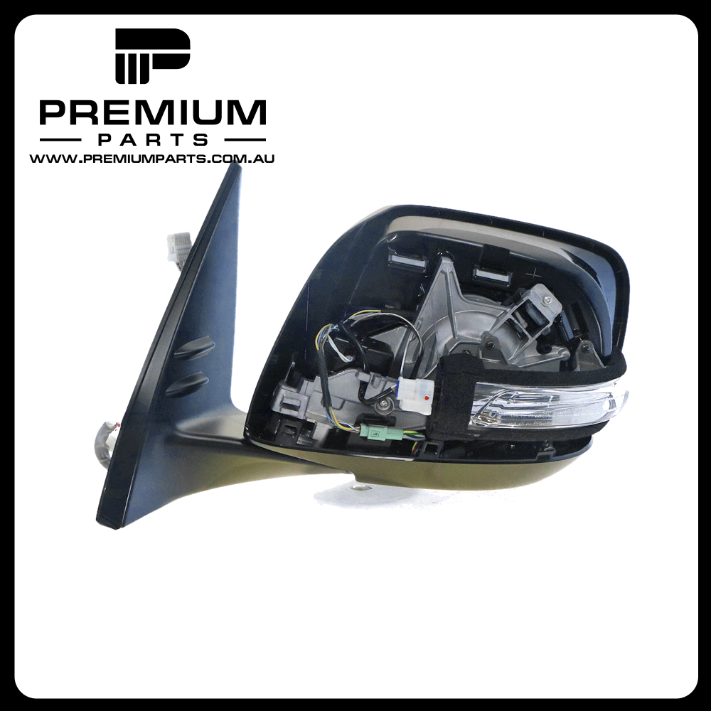 Door Mirror With Camera, Blind Spot & Indicator Left Side Genuine suits Toyota Prado 150 Series 2017 On