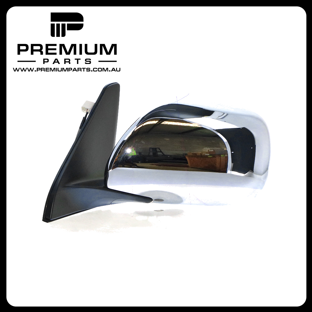 Chrome Door Mirror Left Side Genuine Suits Toyota Prado 120 Series GXL/VX/Grande 2002 to 2009