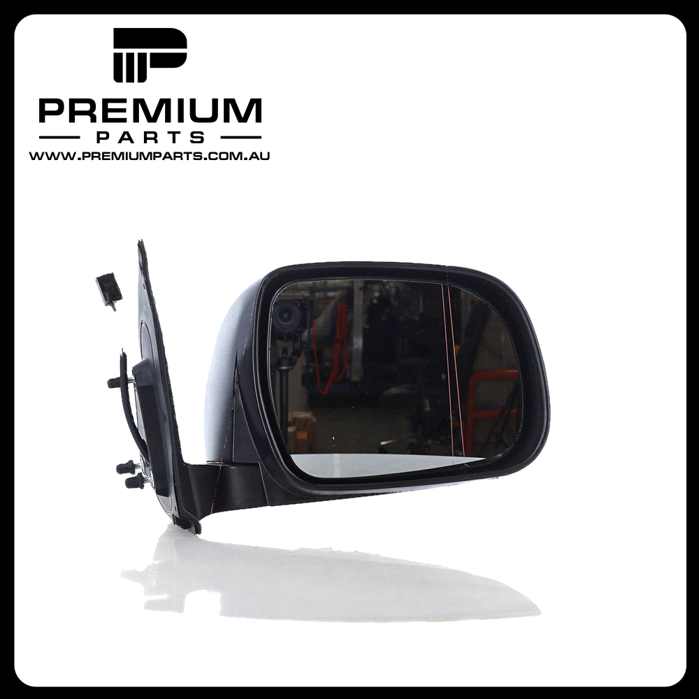 Black Door Mirror Electric Adjust Right Side suits Toyota Hilux 15/16/25/26 Series SR & SR5 2010 to 2015