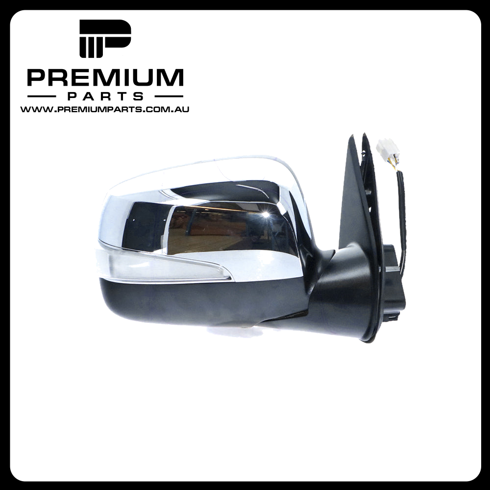 Chrome Door Mirror Electric Adjust with Indicator Right Side Genuine suits Holden Rodeo & Isuzu D-Max