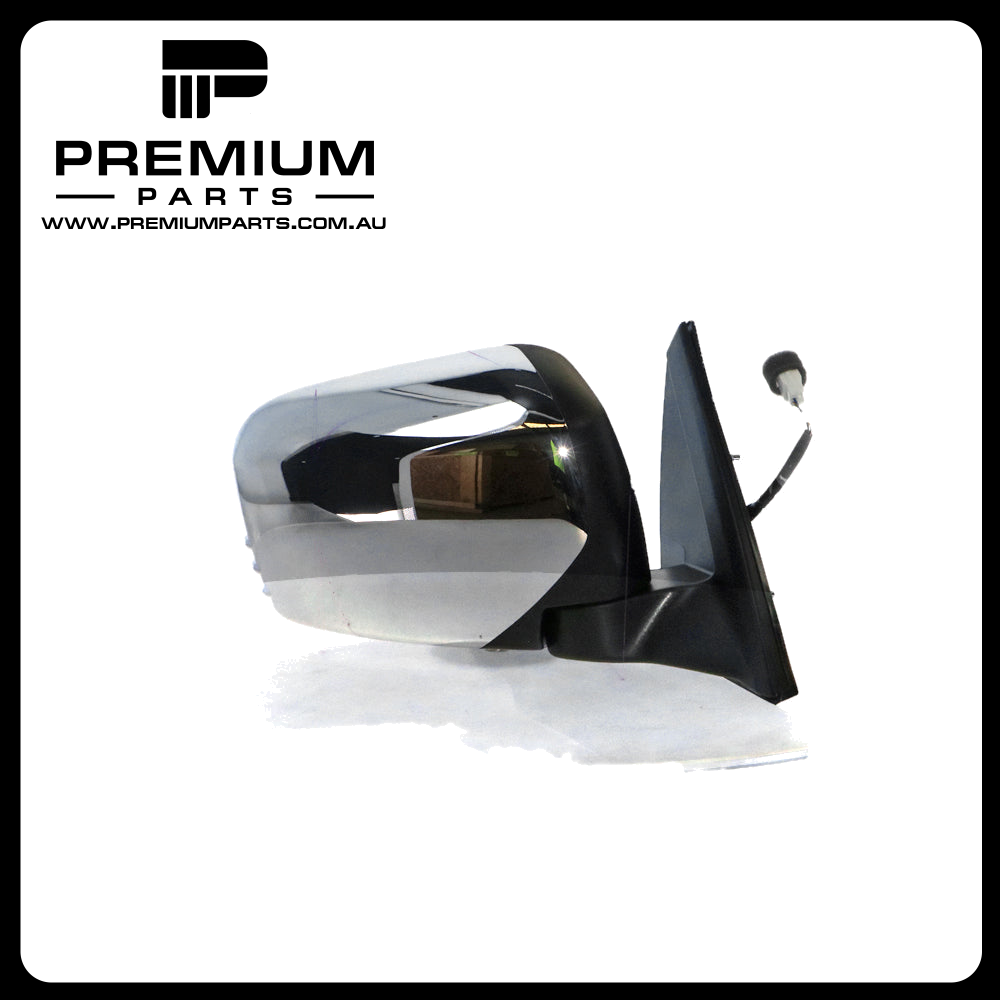 Chrome Door Mirror Electric Adjust Right Side Genuine suits Mitsubishi Triton 2006 to 2015