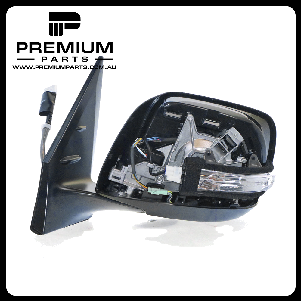 Door Mirror, Memory Folding with Camera, Left Side Genuine suits Toyota Landcruiser 200 Series VX/Sahara 2015 On
