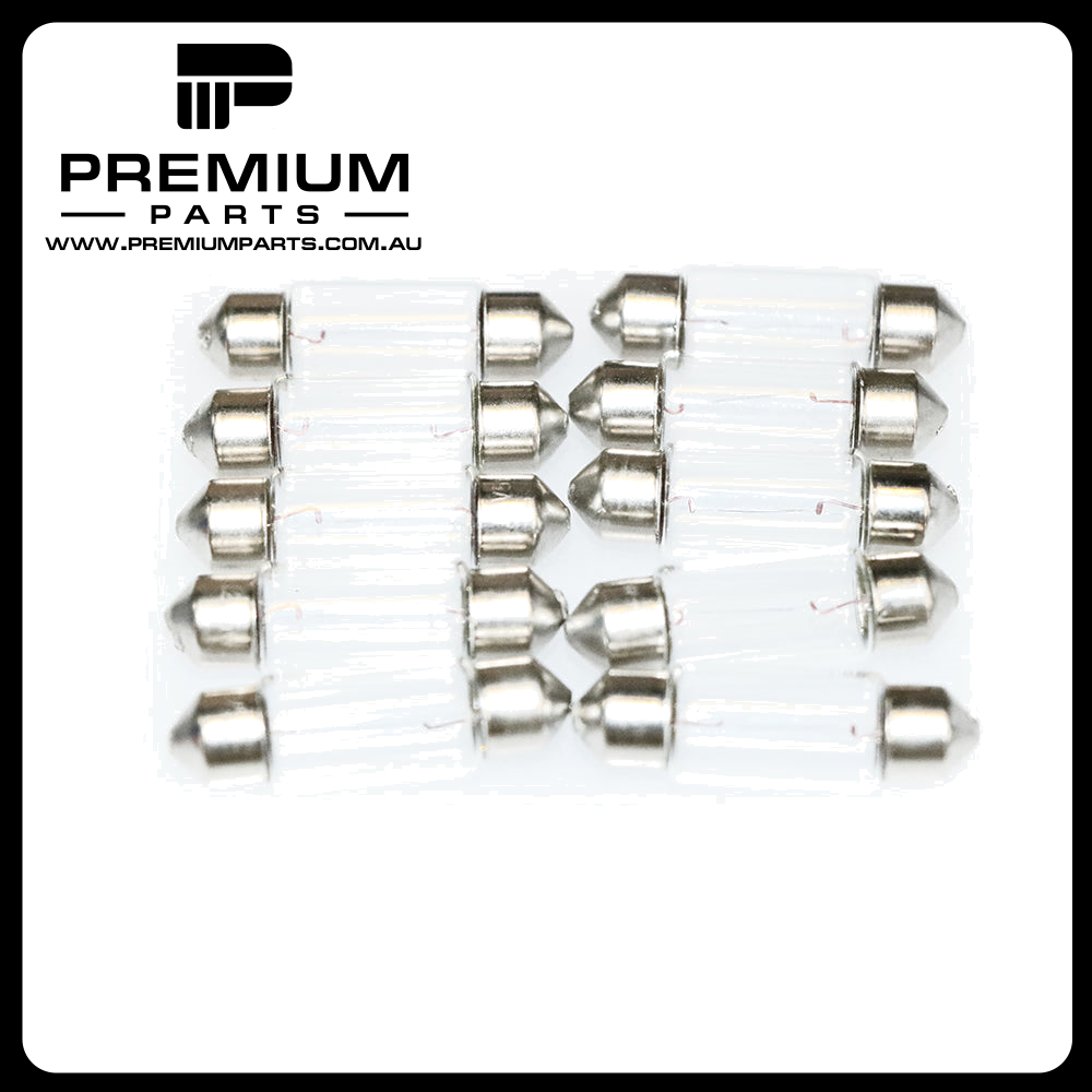 Festoon Bulbs T11 x 36mm 12V 5W - Box of 10