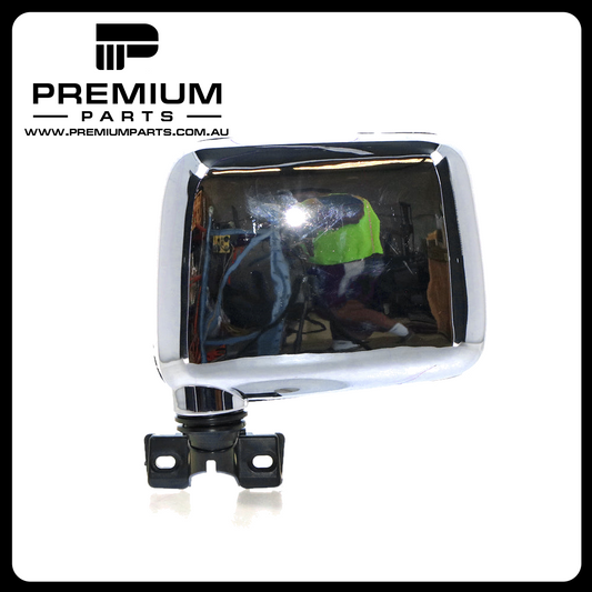Chrome Door Mirror Left Side Aftermarket Suits Holden Rodeo TF 1988 to 2003