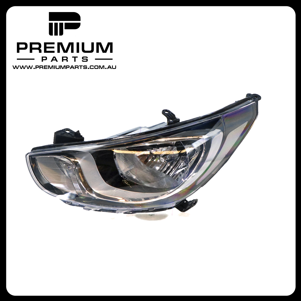 Head Lamp Left Side Suits Hyundai Accent RB 2011 to 2013