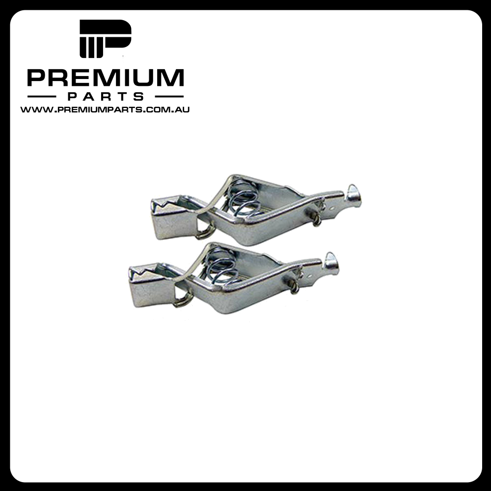 Test Non-Insulated Alligator Clips - 10A, Zinc Plated