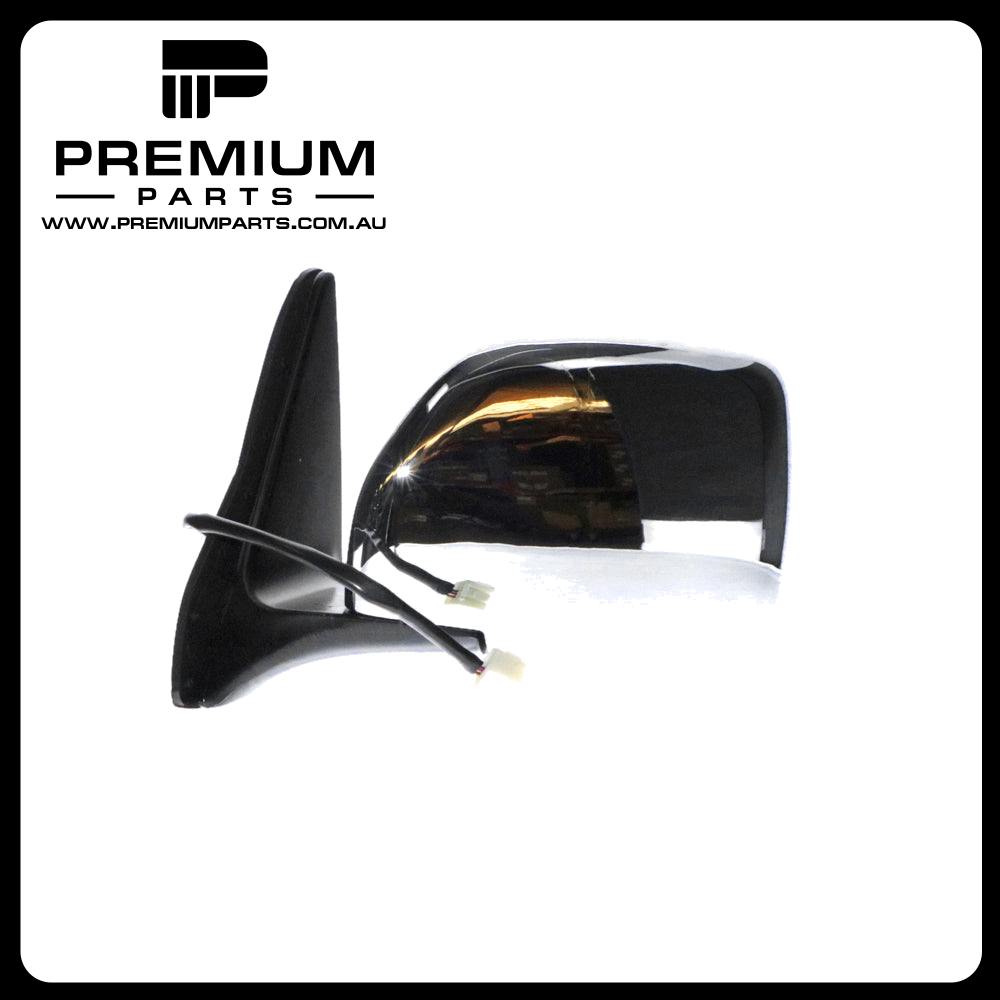 Chrome Door Mirror Electric Adjust Left Side Aftermarket Suits Toyota Landcruiser 100 SERIES 1998 to 2007