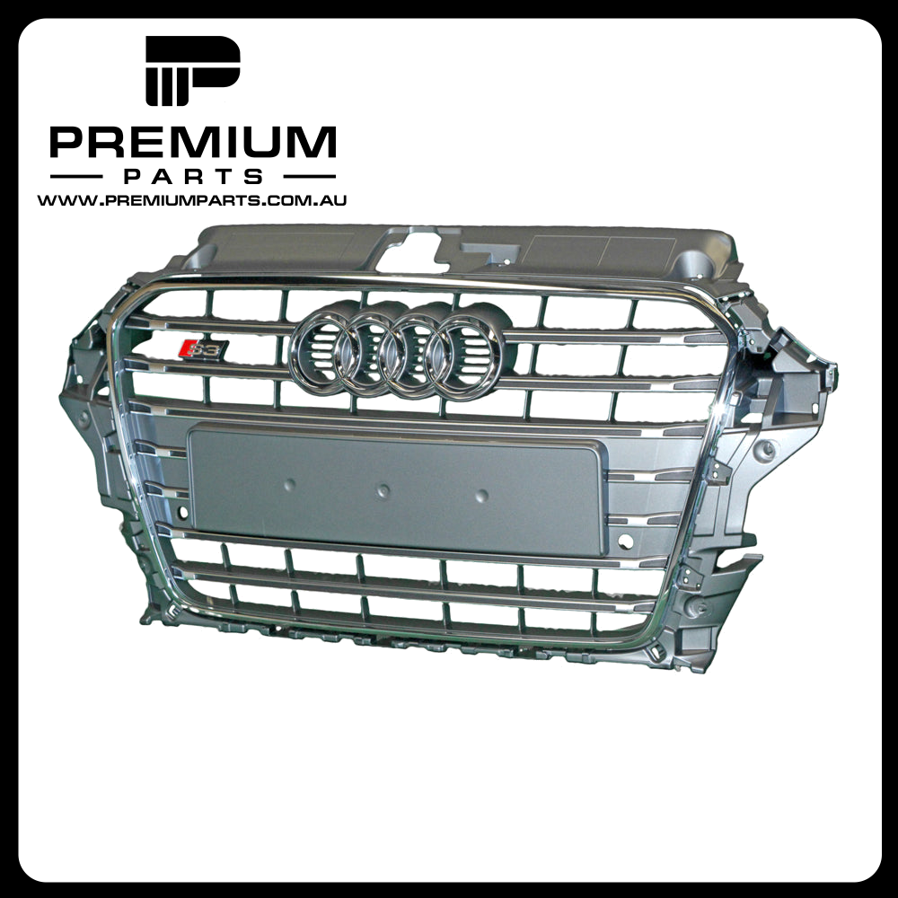 Grey Grille Genuine Suits Audi S3 8V Sedan/Cabriolet 2014 to 2016