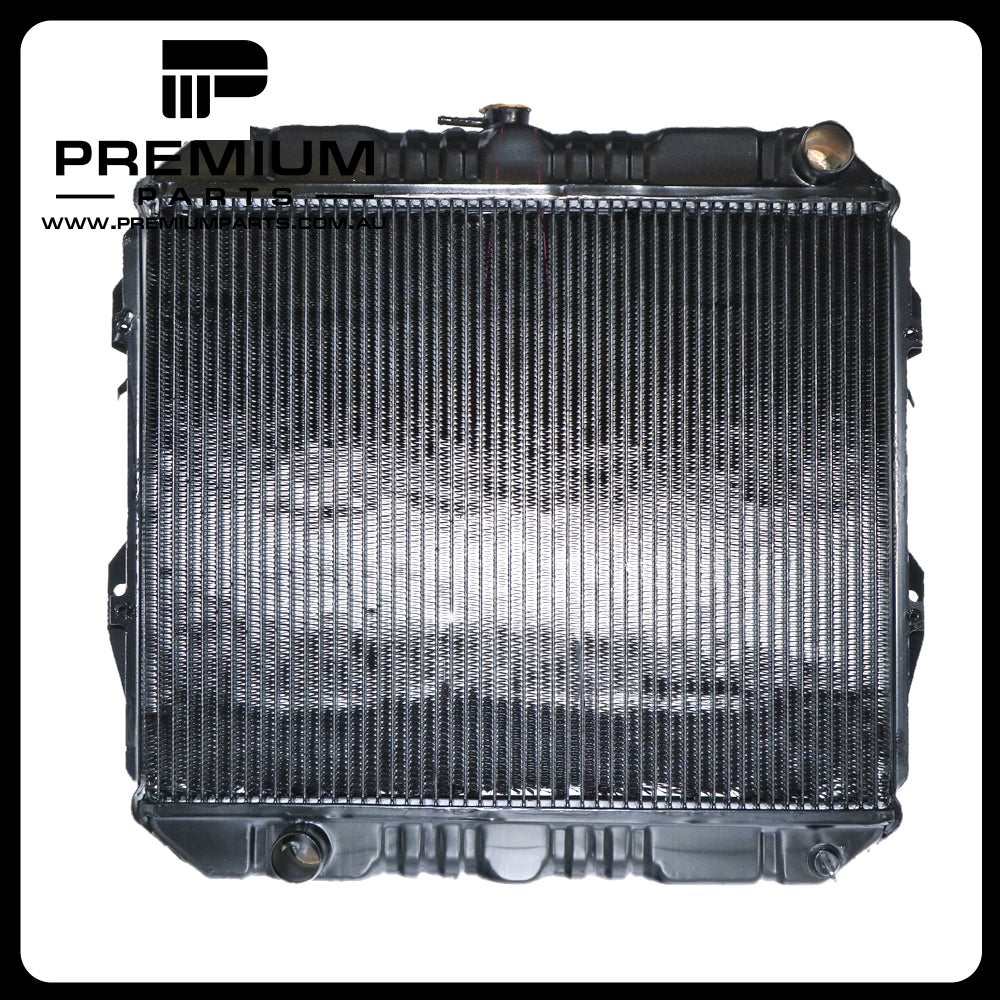 Radiator 35 / 35 mm Brass Copper 425 x 528 x 32 mm Manual 2.4 L 22R Aftermarket Suits Toyota Hilux LN85R/LN86R/RN85R/RN90R/YN85R 1988 to 1997