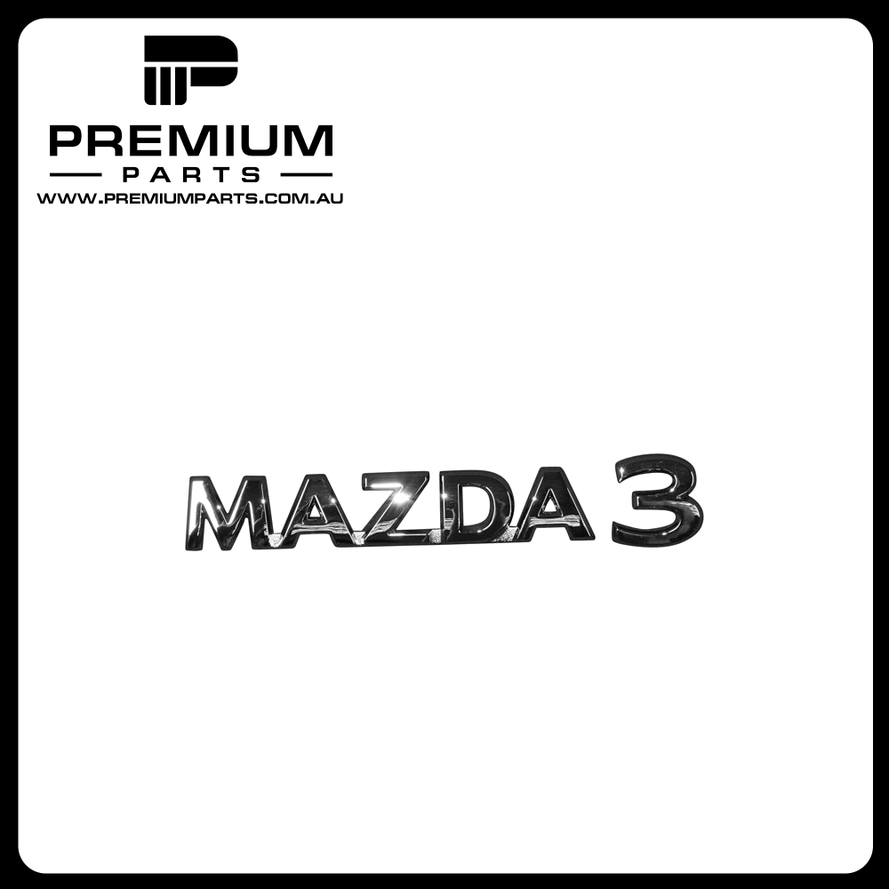 Boot lid Emblem "Mazda3" Genuine suits Mazda 3 BP Sedan 2019 On