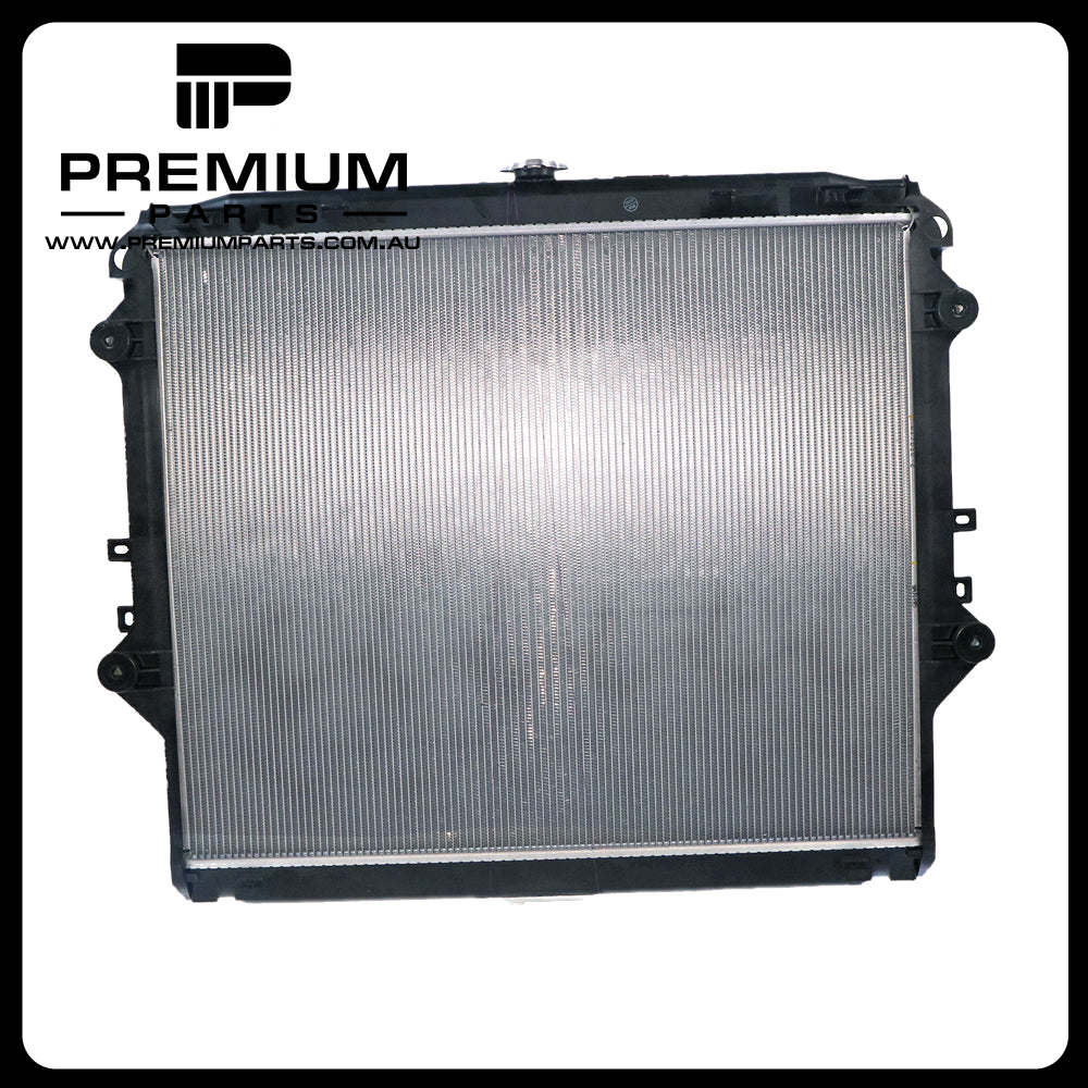 Radiator 35 / 35 mm Plastic Aluminium 550 x 656 x 16 mm Automatic 2.7 L 2TRFE Genuine Suits Toyota Hilux TGN121R 2015 to 2020