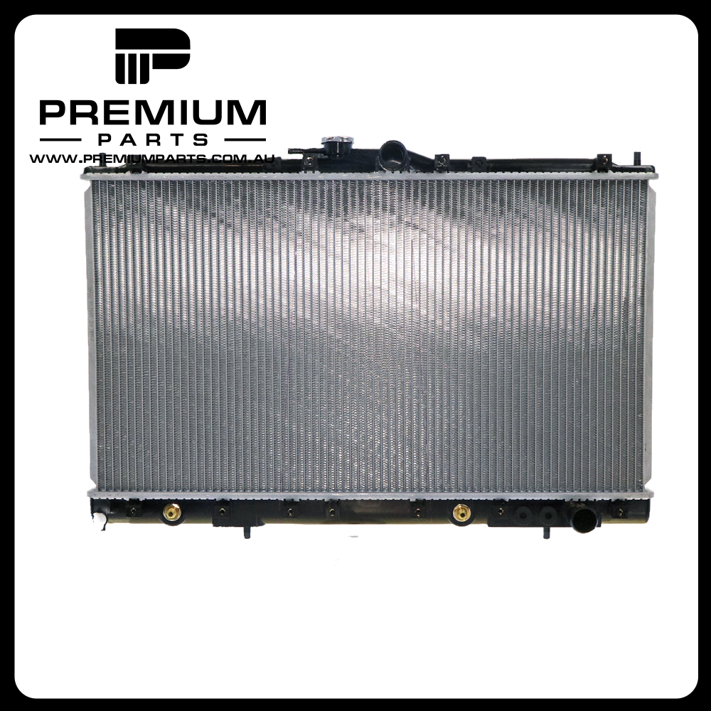 Radiator 35 / 35 mm Plastic Aluminium 400 x 708 x 26 mm Manual/Auto 2.6L/3.0L V6 L 4G52/6G72 Aftermarket Suits Mitsubishi Magna KE/KS/TR/TS 1991 to 1997