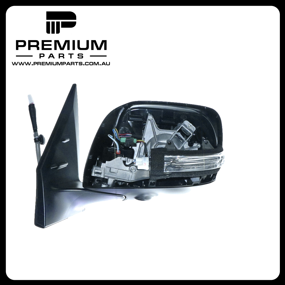 Door Mirror, Electric Folding with Camera, Left Side Genuine suits Toyota Landcruiser 200 Series Sahara 2007 to 2015
