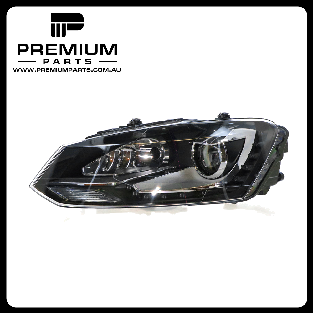 Xenon Head Lamp Left Side Genuine Suits Volkswagen Polo GTi 6R 2010 to 2014