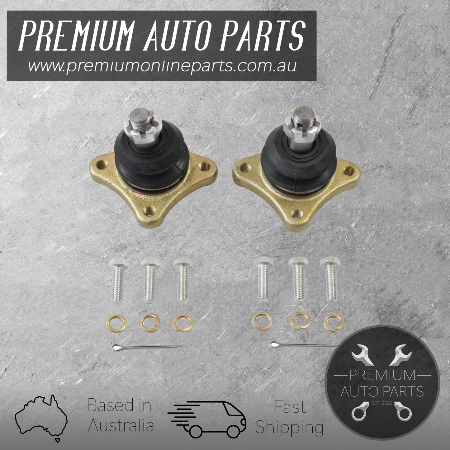 Upper Ball Joints Front Left & Right Suits Mitsubishi Pajero NM NP NS NT NW NX