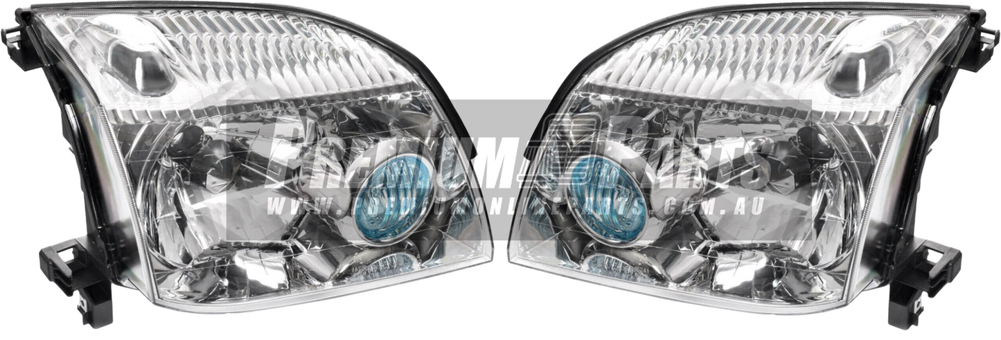 Head Light Lamp Front PAIR LH+RH suit Nissan X-trail Xtrail T30 2001 - 2007 *NEW