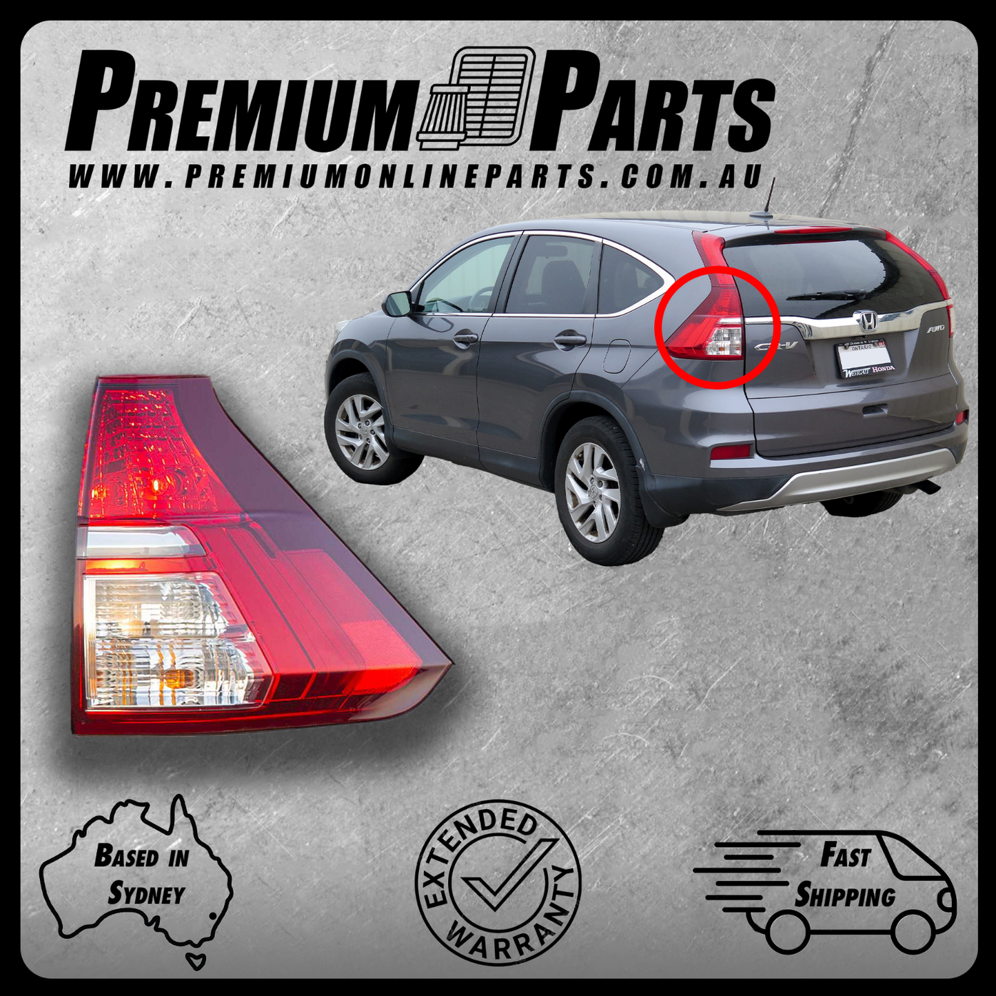 Tail Light Lamp Lower RIGHT Side *OEM GENUINE* Suits Honda CR-V RM 2014 to 2017