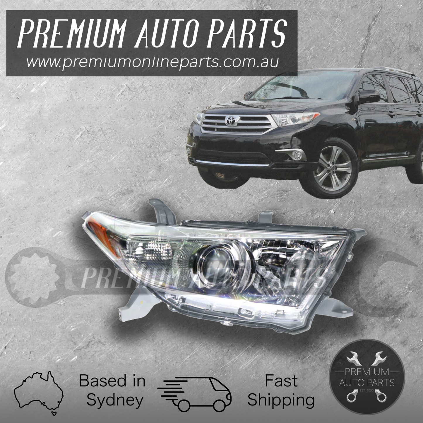 Head Lamp Light Front RIGHT suit Toyota Kluger GSU45 GSU40 10-13 *OEM GENUINE*