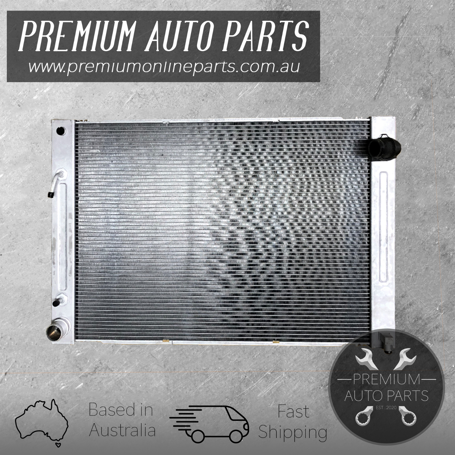 Radiator & Condenser for Nissan 370Z Z34 09- Infiniti G37 / Q60 13 - V36 Skyline