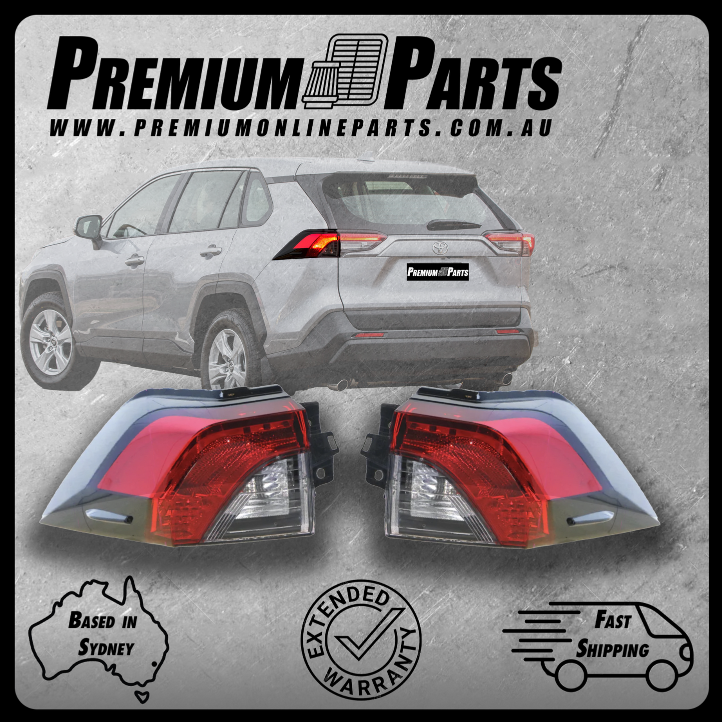 Tail Light Lamp PAIR LH + RH Side *GENUINE OEM* Suits TOYOTA Rav4 Rav 4 2019-On