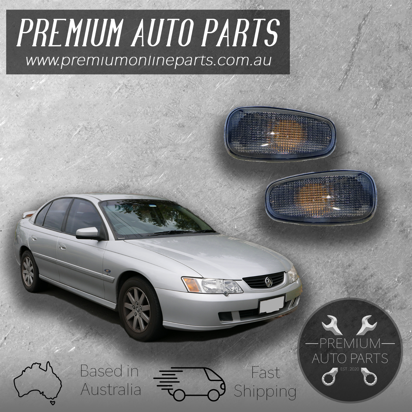 Guard Blinker Repeater Smoky Lens - Suits Holden Commodore VY VZ 2003-2006