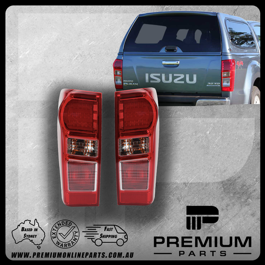 Tail Lamp Light PAIR L+R suits Isuzu Dmax D-Max 2014 - 2019 [ LED ]