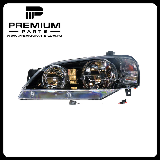 Black Halogen Head Lamp Left Side  Suits Ford Falcon XT BA/BF 2002 to 2006