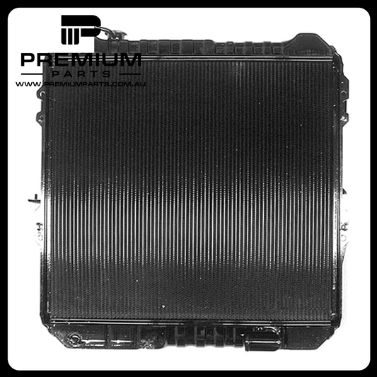 Radiator 35 / 35 mm Brass Copper 475 x 528 x 48 mm Manual 2.8 L 3L Aftermarket Suits Toyota Hilux RN105 RN110 YN106 LN106 LN107 1988 to 1997