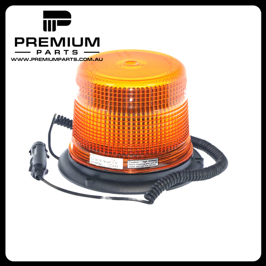 Amber Strobe Light - 12/24V, 70 FPM, Magnetic Base