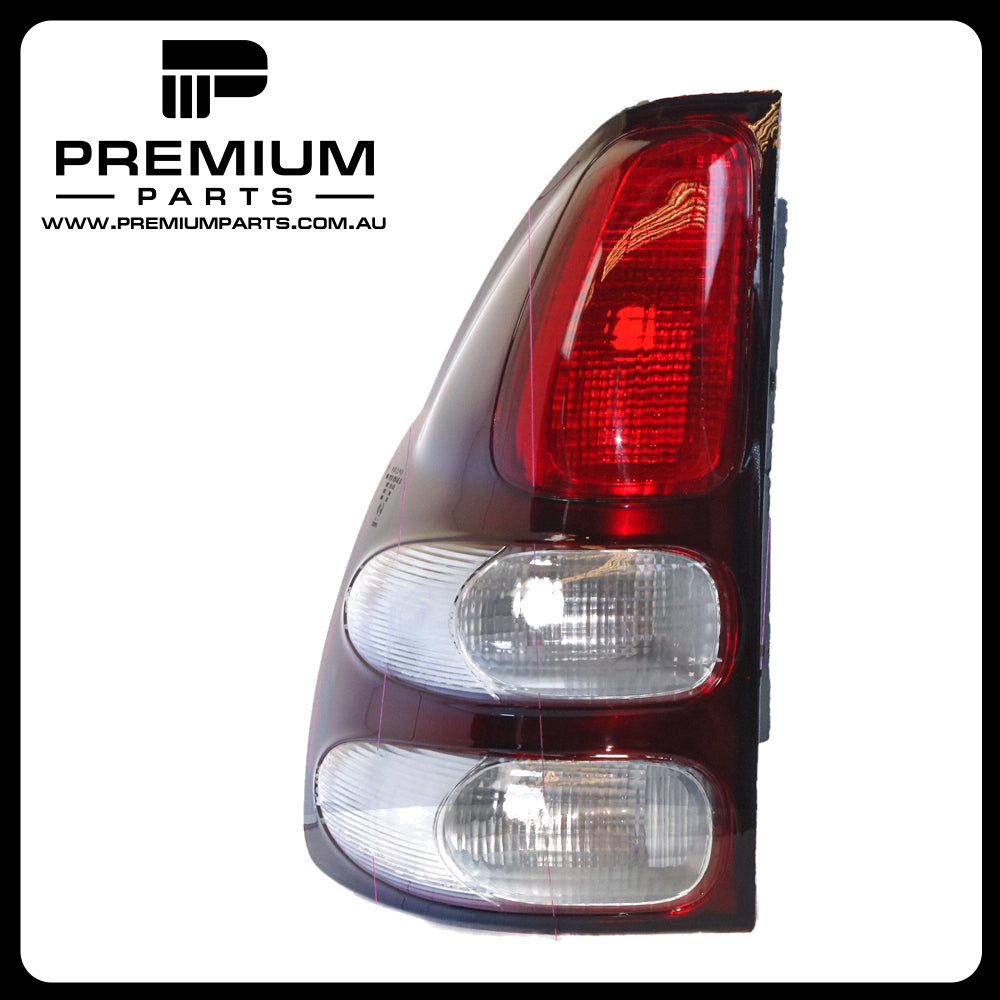 Red/Clear Tail Lamp Left Side  Suits Toyota Prado RZJ120R / GRJ120R / KDJ120R 2002 to 2009