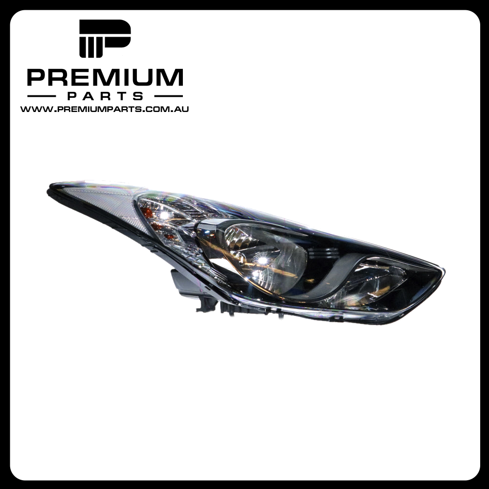 Halogen Head Lamp Right Side Genuine Suits Hyundai Elantra MD 2011 to 2013