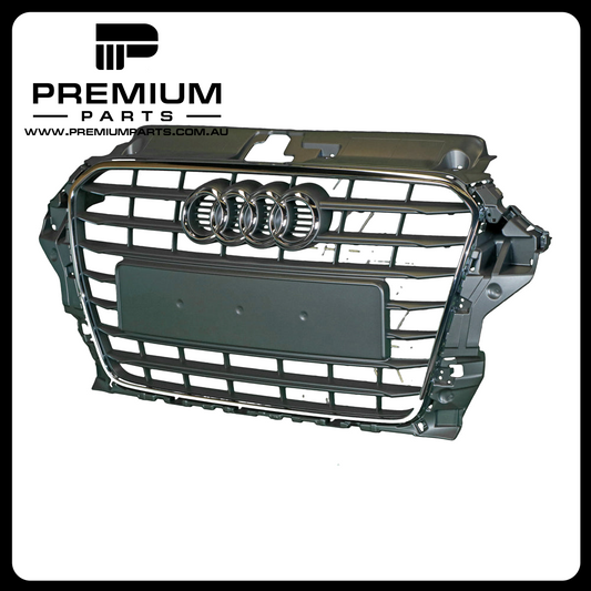 Grey Grille Genuine Suits Audi A3 8V Sedan/Cabriolet 2013 to 2016