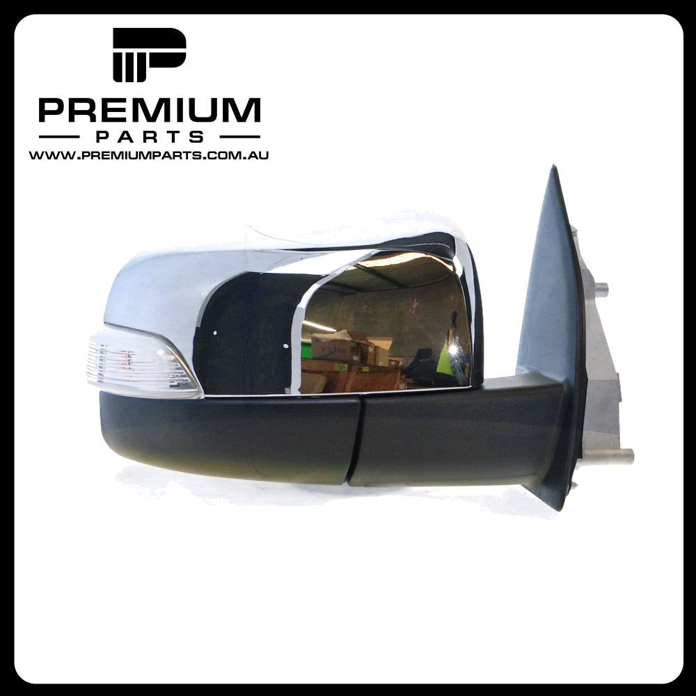 Chrome Door Mirror With Indicator Right Side  Suits Ford Ranger PX 9/2011 to 9/2018