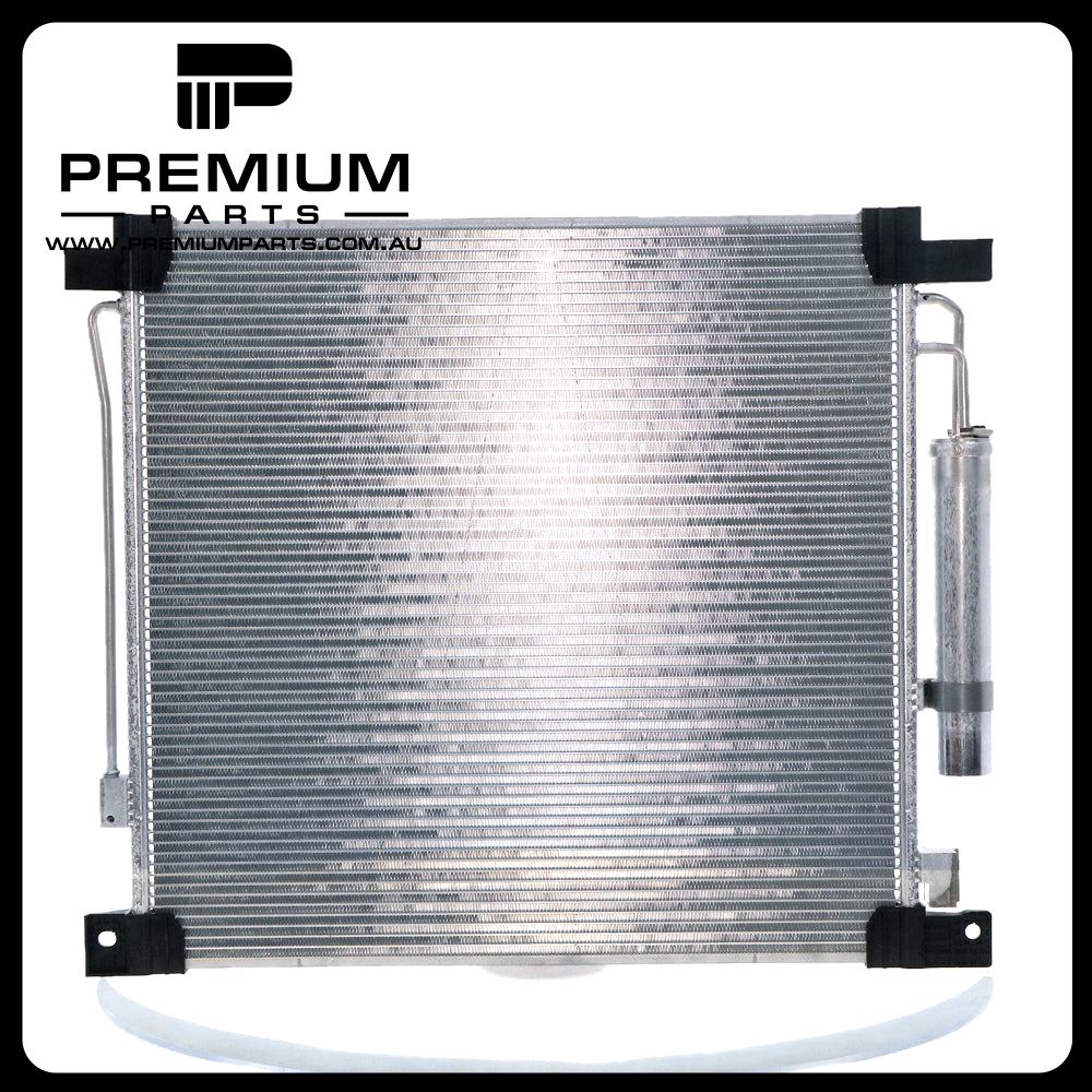 530 x 480 x 17 mm 5.19 mm Fin With Drier A/C Condenser Aftermarket suits Mitsubishi