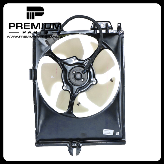 A/C Condenser Fan Assembly Aftermarket suits Mitsubishi Mirage/Lancer CE 1.5L 4G15 & 1.8L 4G93 4CYL Petrol