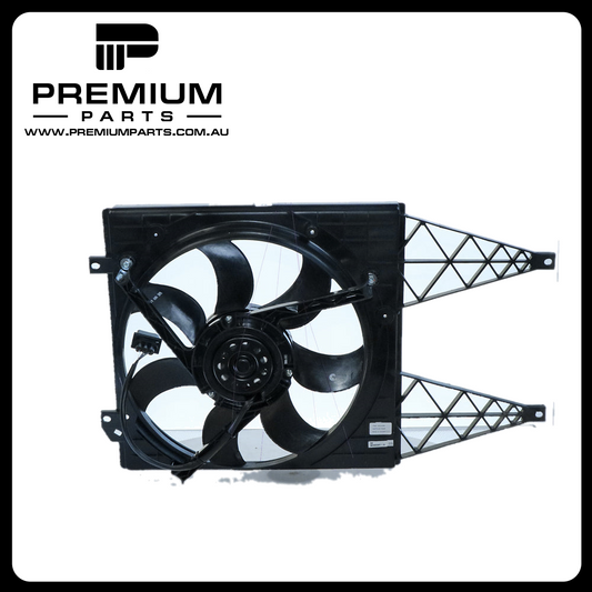 12 v Radiator Fan Assembly Aftermarket Suits Volkswagen Polo 9N 2005 to 2010