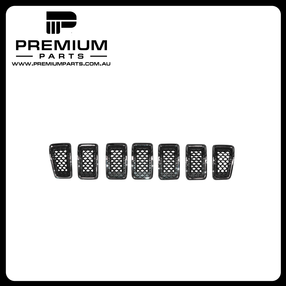Chrome/Black Grille Genuine Suits Jeep Cherokee KL 2018 to 2021