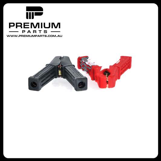 Test Insulated Alligator Clips - 100A, Black & Red