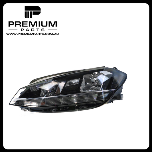 Halogen Head Lamp Left Side Genuine Suits Volkswagen Golf MK 7 2017 On