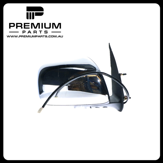 Chrome Door Mirror Electric Adjust Right Side Aftermarket suits Toyota Hilux 15/16/25/26 Series SR & SR5 2005 to 2009