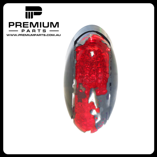 Red Rear Oval LED Marker Light 10-30V