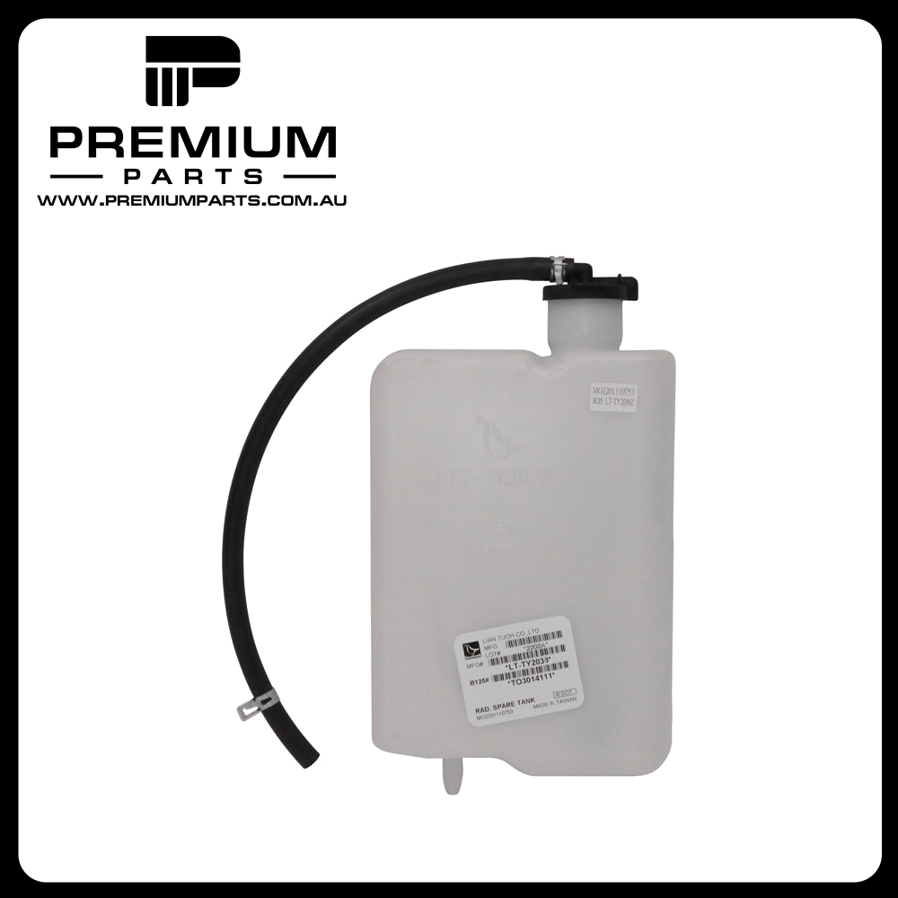 With Cap Without Sensor Radiator Overflow Bottle Aftermarket Suits Toyota Prado KZJ95R/RZJ95R/VZJ95R 1996 to 2002