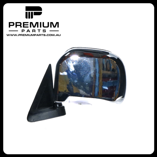 Chrome Door Mirror Left Side Aftermarket Suits Toyota HiAce RZH / LH10# 8/1989 to 1/2005