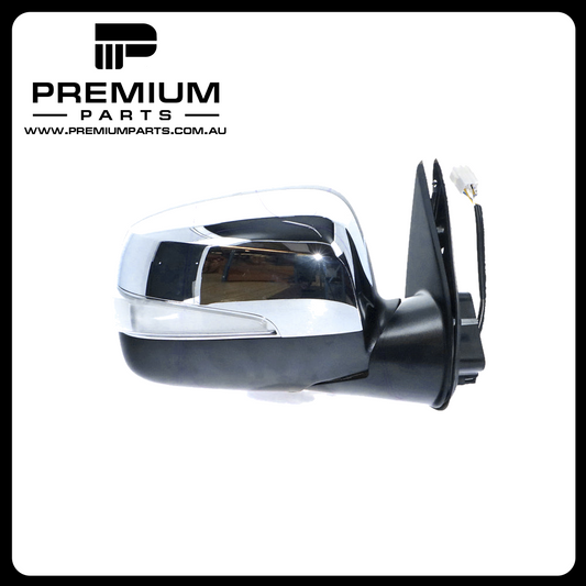 Chrome Door Mirror Electric Adjust with Indicator Right Side Genuine suits Holden Rodeo & Isuzu D-Max