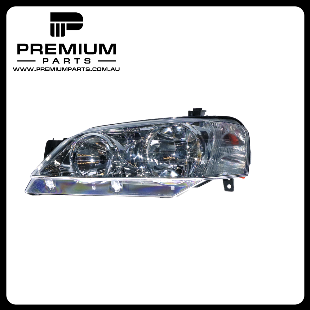 Chrome Halogen Head Lamp Left Side  Suits Ford Falcon Futura/Fairmont BA/BF 2002 to 2006